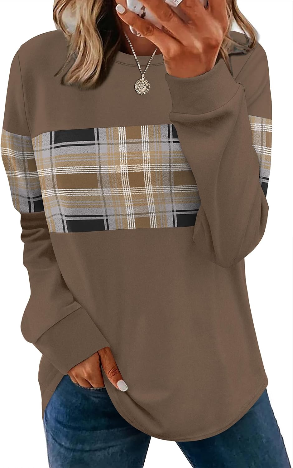 Early Fall Fashion Must Haves. Chocolate Brown. Animal Print Tops. Plus Size Blouses. Soft Sweaters. Lightweight Sweatshirt