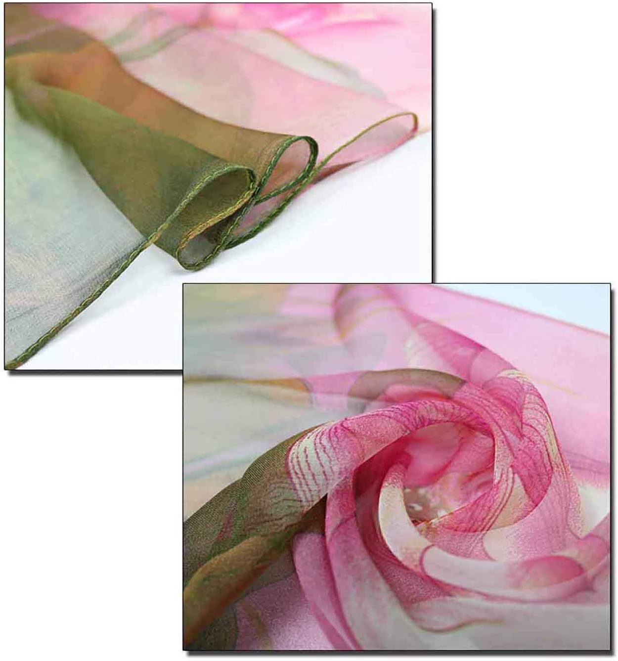 Women Lightweight Fashion Scarves Print Floral Pattern Scarf Shawl Wraps
