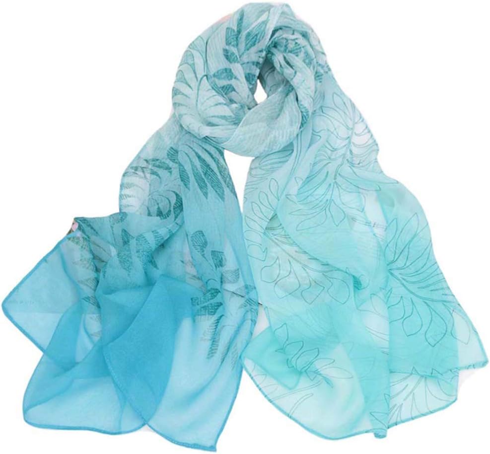 Women Lightweight Fashion Scarves Print Floral Pattern Scarf Shawl Wraps