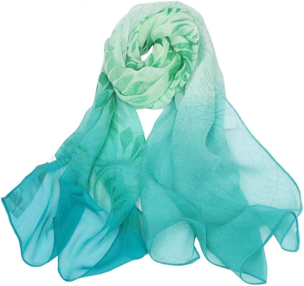 Women Lightweight Fashion Scarves Print Floral Pattern Scarf Shawl Wraps