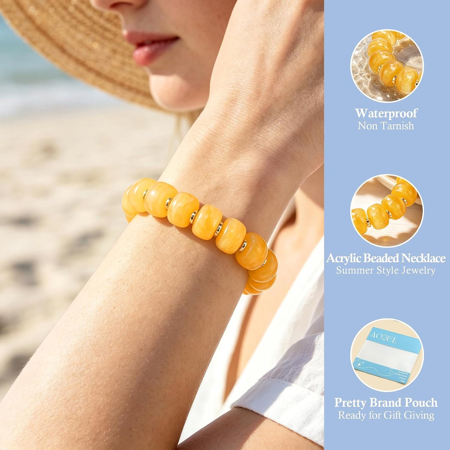 Women Stretchy | Colorful Boho Summer Beach Jewelry