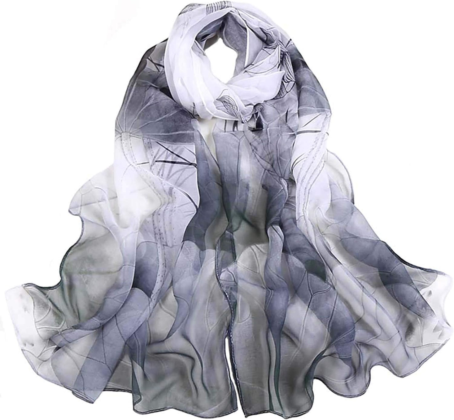 Women Lightweight Fashion Scarves Print Floral Pattern Scarf Shawl Wraps