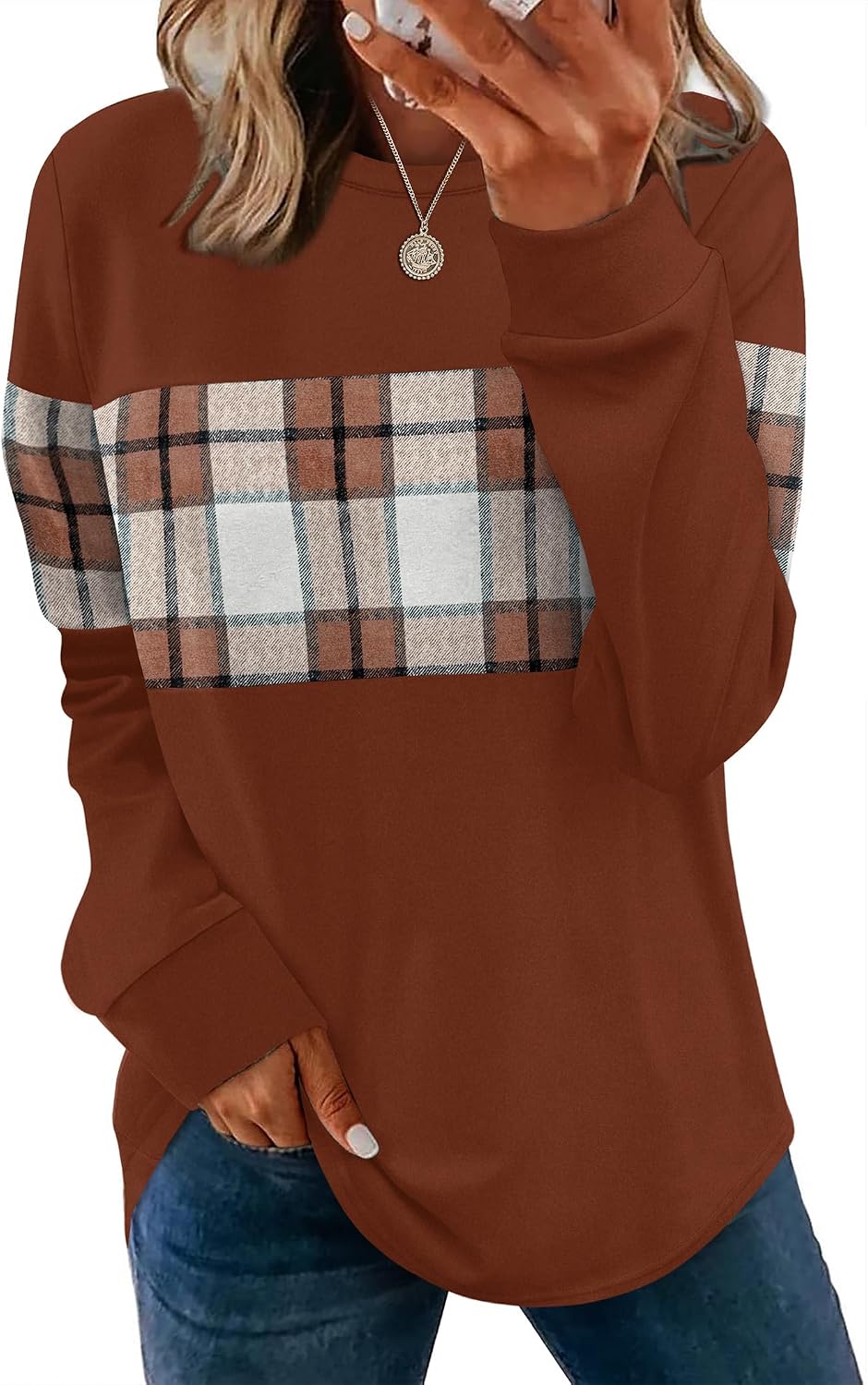 Early Fall Fashion Must Haves. Chocolate Brown. Animal Print Tops. Plus Size Blouses. Soft Sweaters. Lightweight Sweatshirt
