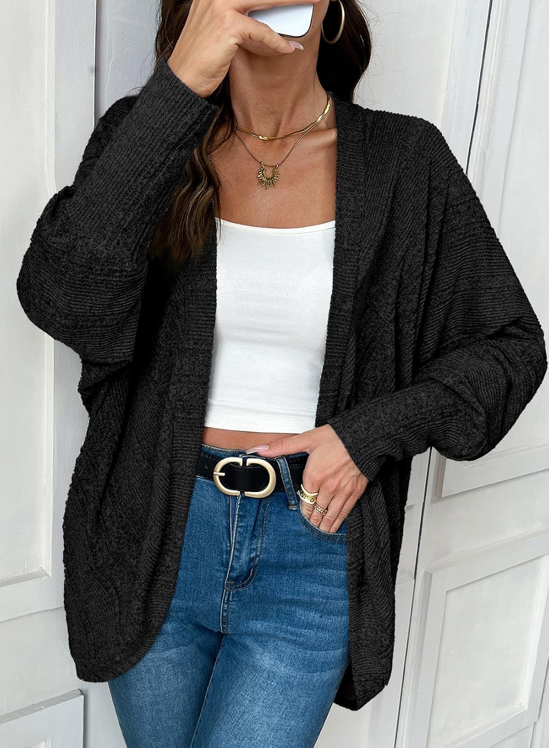 Womens Cardigan Sweaters Oversized Lightweight Sweater