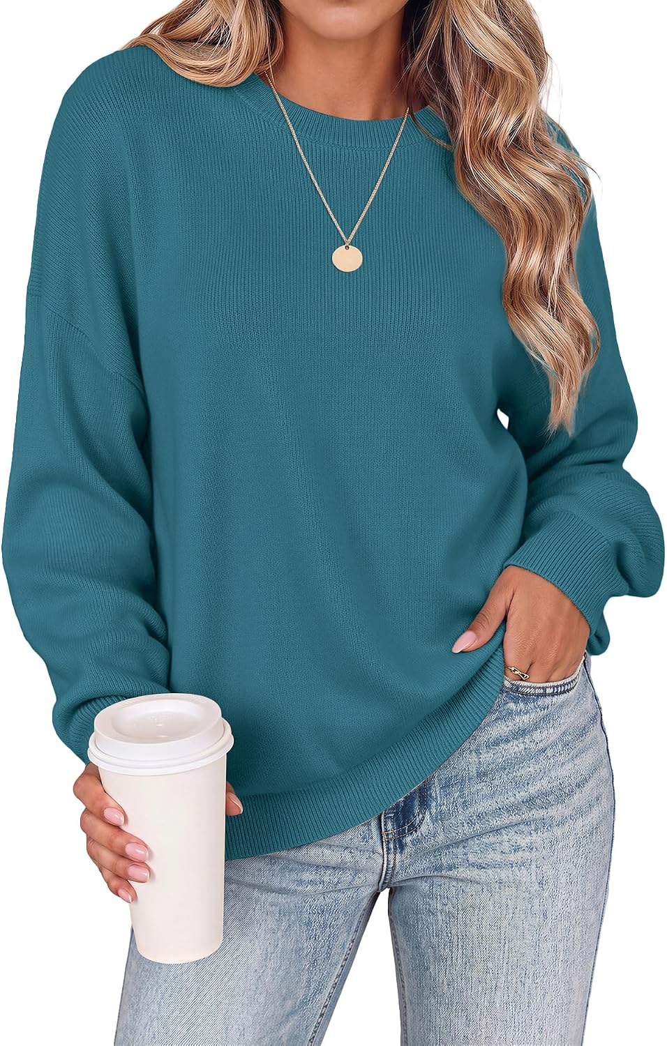2026 Knit Sweatshirt | Womens Long Sleeve Plus Size Sweaters. Cute Knit Clothes.