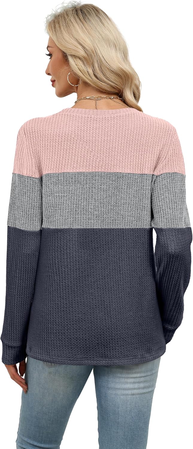 Waffle Knit. Winter Clothing. Sweatshirt for Women. Business Casual Outfits. Holiday. Ladies.