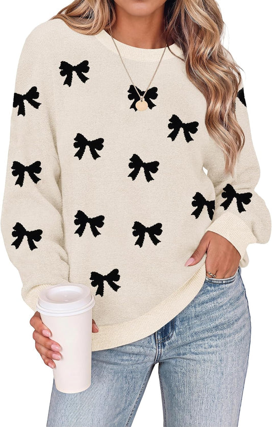 2026 Knit Sweatshirt | Womens Long Sleeve Plus Size Sweaters. Cute Knit Clothes.