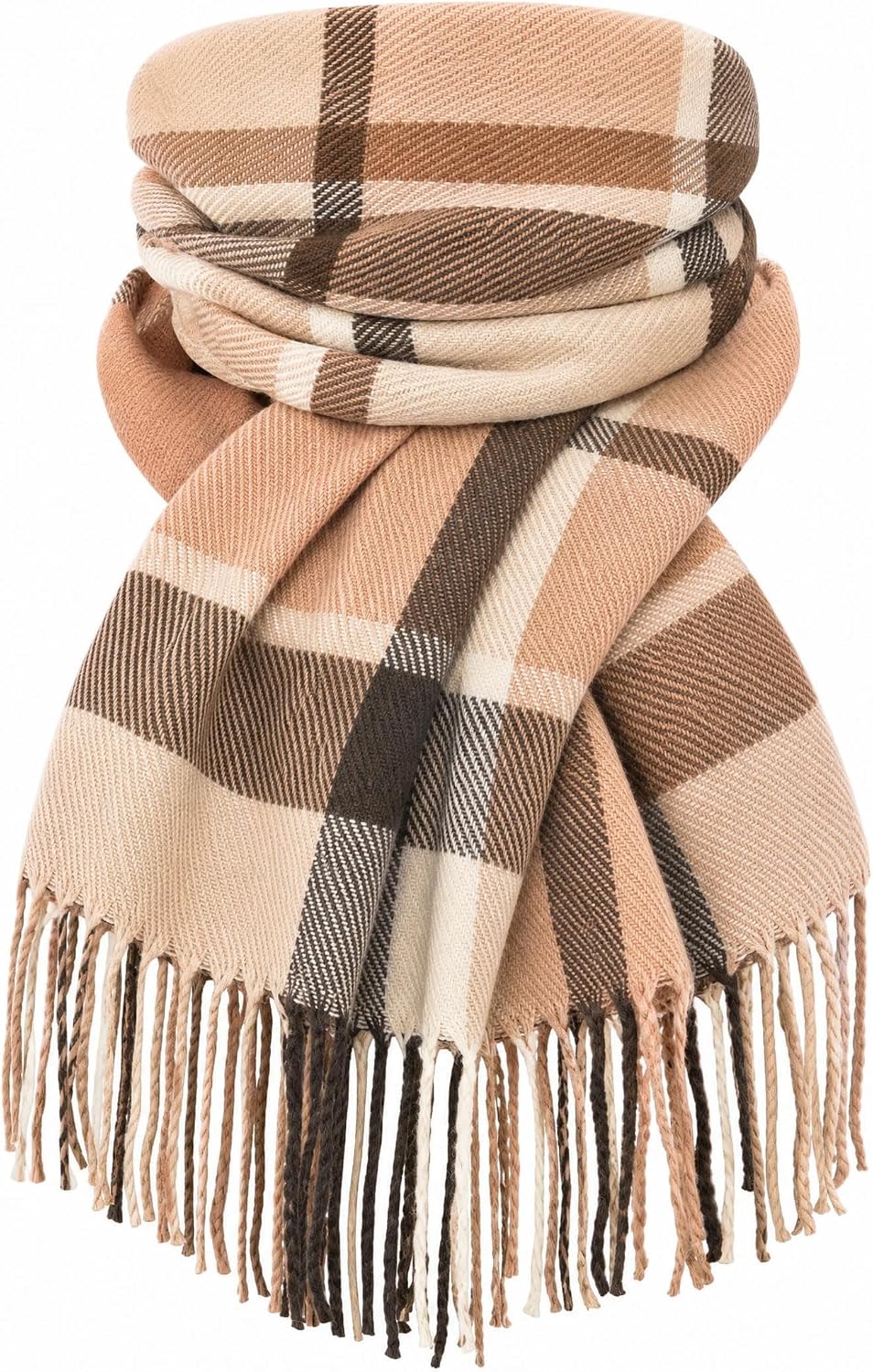 Women Long Plaid Scarves Ladies Gifts | Warm Cashmere-Like Softness. Chic Plaid Design. Versatile Wrap Shawl. Oversized Blanket Scarf.
