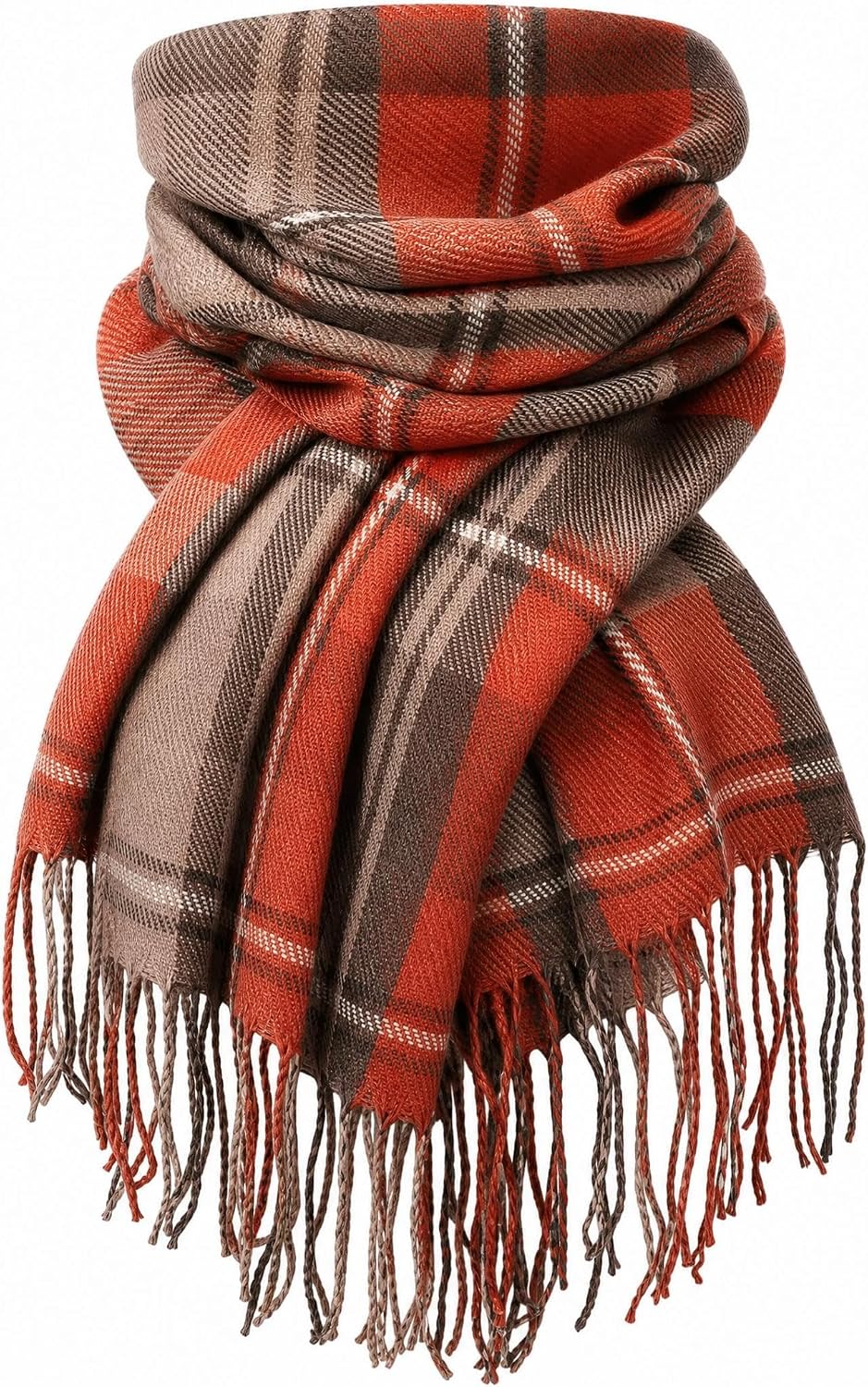 Women Long Plaid Scarves Ladies Gifts | Warm Cashmere-Like Softness. Chic Plaid Design. Versatile Wrap Shawl. Oversized Blanket Scarf.