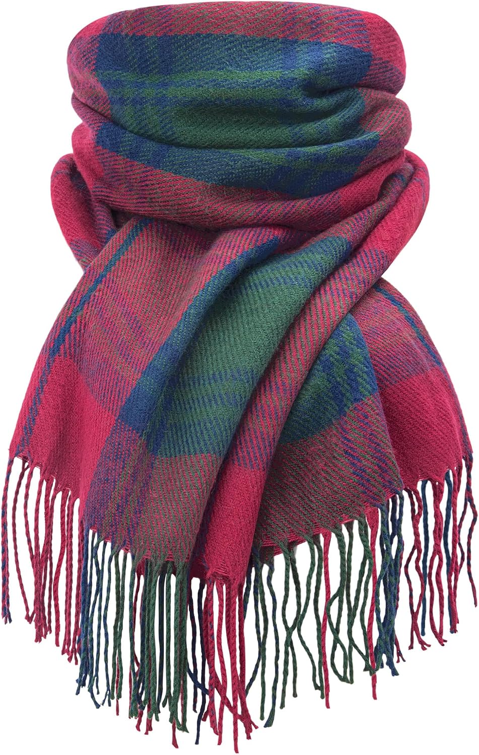 Women Long Plaid Scarves Ladies Gifts | Warm Cashmere-Like Softness. Chic Plaid Design. Versatile Wrap Shawl. Oversized Blanket Scarf.