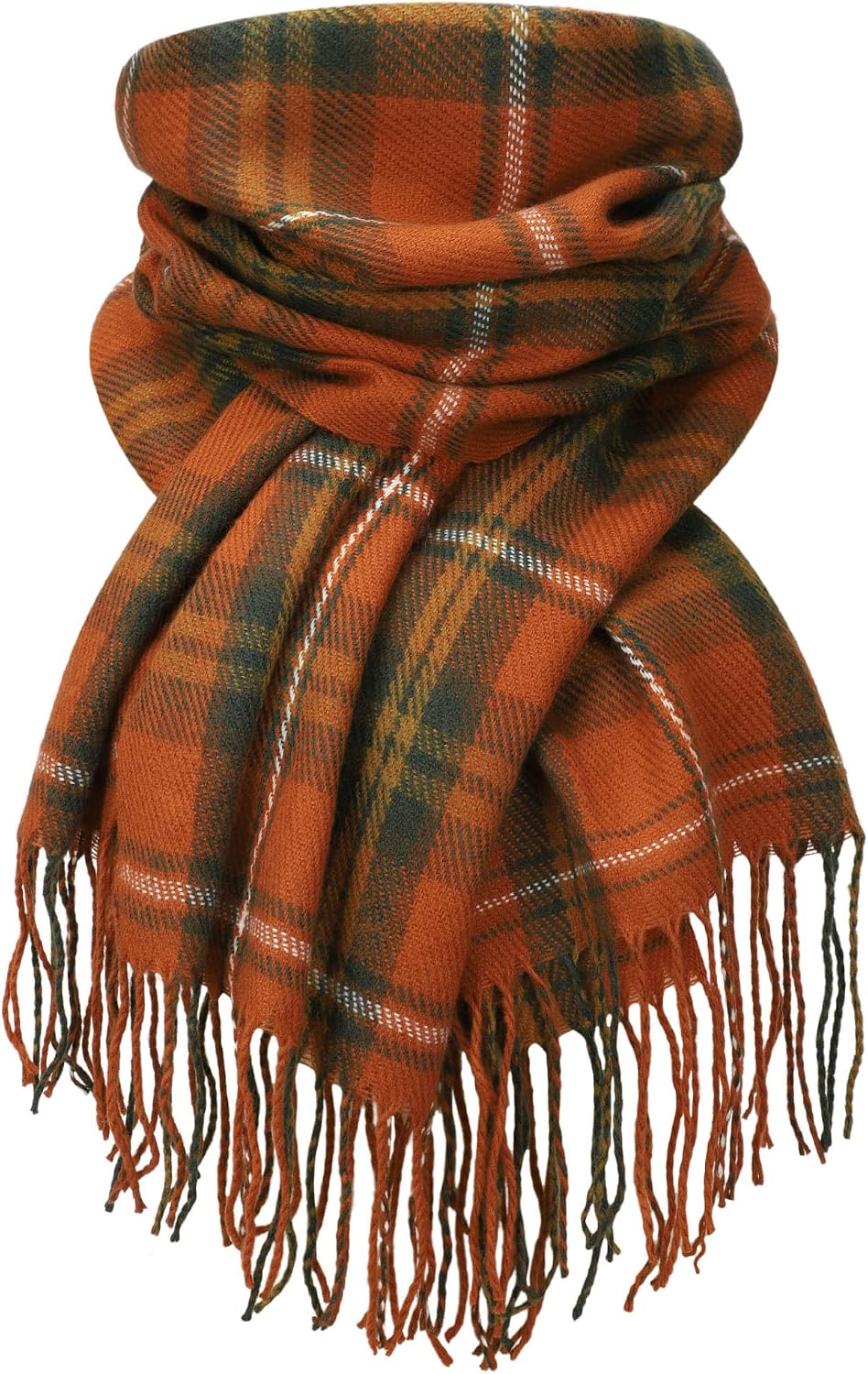 Women Long Plaid Scarves Ladies Gifts | Warm Cashmere-Like Softness. Chic Plaid Design. Versatile Wrap Shawl. Oversized Blanket Scarf.
