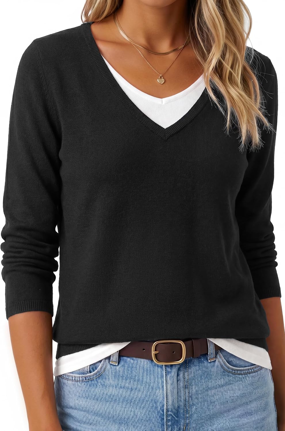 Womens Cashmere Fall Sweater Tops Long Sleeve Casual Trendy Fashion Outfits Gray