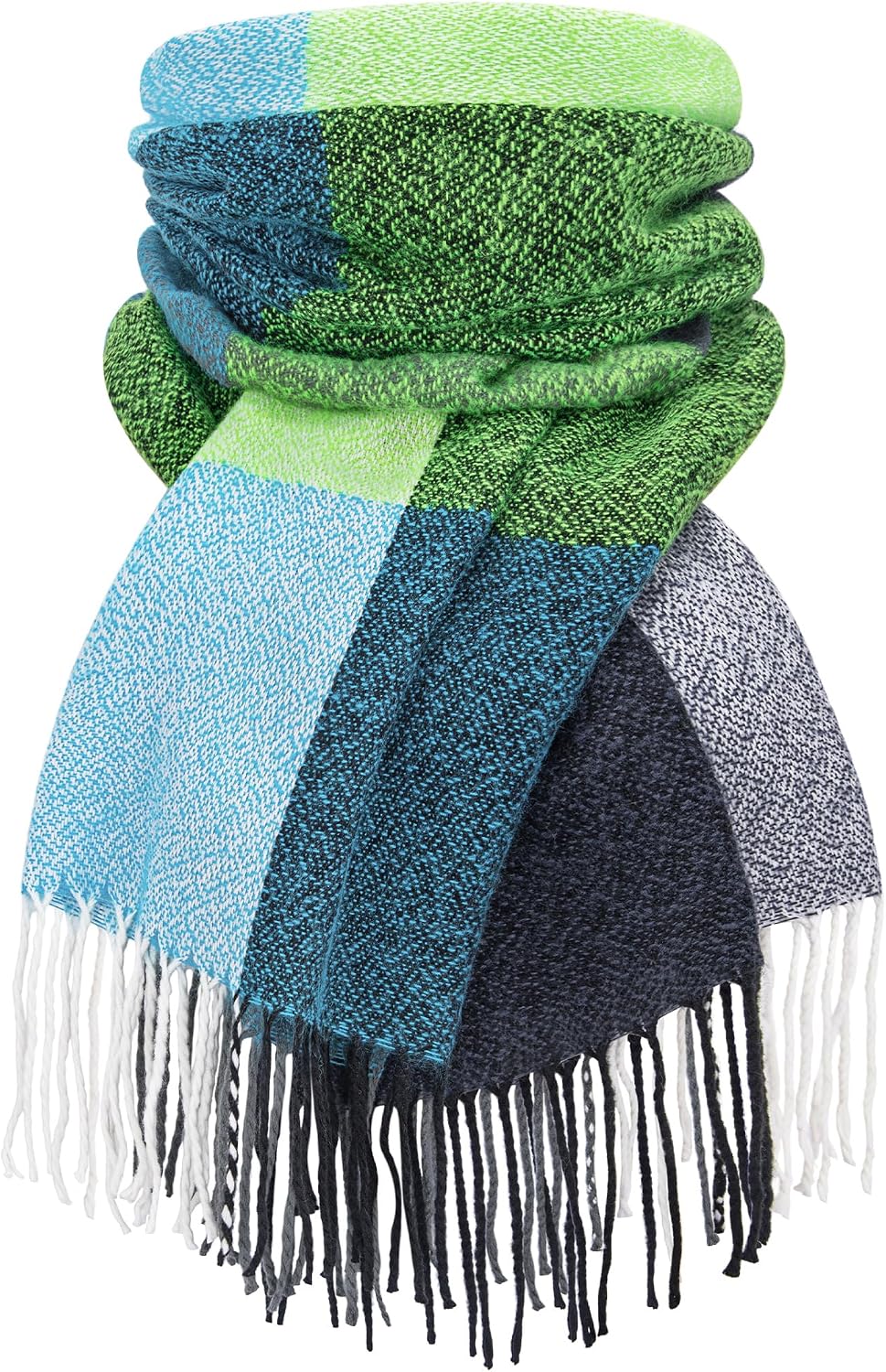 Women Long Plaid Scarves Ladies Gifts | Warm Cashmere-Like Softness. Chic Plaid Design. Versatile Wrap Shawl. Oversized Blanket Scarf.