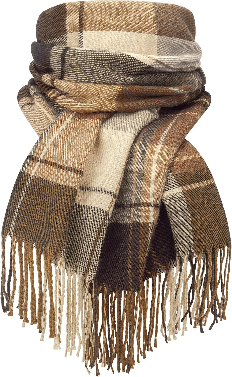Women Long Plaid Scarves Ladies Gifts | Warm Cashmere-Like Softness. Chic Plaid Design. Versatile Wrap Shawl. Oversized Blanket Scarf.